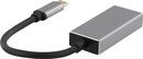 DELTACO USB-C - DP adapter, USB-C ha, DP ho, 3840x2160 60Hz, space gre