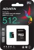 ADATA 512GB MicroSDXC UHS-I U3 V30S A2 R/W:100/80 MB/s