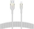 Belkin BOOST CHARGE USB-A to LTG_Braided Silicon, 1m, White