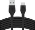 Belkin BOOST CHARGE USB-A to USB-C Silicon, 3m, Black