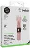 Belkin BOOST CHARGE USB-C Cable w/Lightning and Strap, 1M, Pink