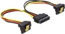 De-lock Delock Cable Power SATA 15pin > 2x SATA HDD - angled