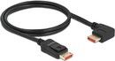 De-lock Delock DisplayPort cable male straight to male 90 right 8K 60Hz 1m