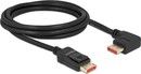 De-lock Delock DisplayPort cable male straight to male 90 right 8K 60Hz 2m