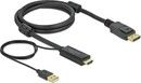 De-lock Delock HDMI to DisplayPort cable 4K 30 Hz 1 m