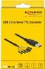 De-lock Delock USB 2.0 to Serial TTL Converter with 6 pin header female separa