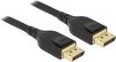 De-lock DisplayPort cable 8K 60 Hz 3m DP 8K certified