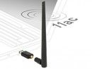 De-lock USB 3.0 Dual Band WLAN ac/a/b/g/n Stick 867 + 300 Mbps with external a