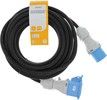 DELTACO CEE extension cord IP44 HO7RN-F 3G2.5 10M, black color