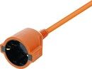 DELTACO Extension cord IP20 H05VV-F 3G1.5 20M, orange color