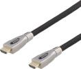 DELTACO PRIME aktiv HDMI kabel, 15m, Broderad, HDMI High Speed with Et