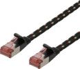 DELTACO Tough Flat CAT.6A U/FTP Patch Cable, 32AWG, 1.5m, black