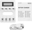 DELTACO Ultimate Ni-Mh USB charger for AA/AAA batteries, display