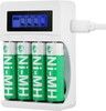 DELTACO Ultimate Ni-Mh USB charger with 4 x AA batteries