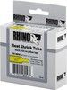 DYMO RhinoPRO mrkbar krympslang 12mm, svart p gult, 1.5m rulle