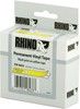 DYMO RhinoPRO mrktejp perm vinyl 19mm, svart p gult, 5.5m rulle