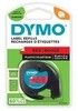 Dymo Tape LetraTag plastic 12mmx4m red