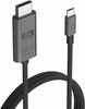Elements USB-C / Display Port 8K/60Hz kabel 2m Svart