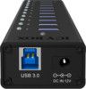 Icybox ICY BOX USB 3.0 Hub, 10 port, charging port, alu, w PSU