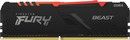 Kingston 128GB 3600MHz DDR4 CL18 DIMM (Kit of 4) FURY Beast RGB