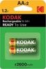 Kodak rechargeable Ni-MH AA battery 2600mAh (2 pack)