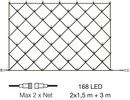 LightsOn Net Ljusnt 2x1,5m med 168 lju