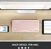 Logitech K380 for Mac Multi-Device Bluetooth Keyboard, Rose (Nordic)
