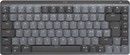 Logitech MX Mech. Wireless Mini Minimalist Keyboard Clicky, Graphite