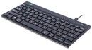 R-Go Compact Break ergonomic wired keyboard, Black (US)