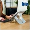 R-Go Riser Flexible Laptop Stand, adjustable, Silver