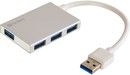 Sandberg USB 3.0 Pocket Hub 4 Ports, Silver