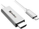 Sandberg USB-C to HDMI Cable, Silver (2m)