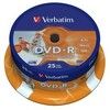 Verbatim DVD-R 16x 4,7GB printable spindle (25)