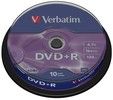 Verbatim DVD+R 16x 4,7GB  spindle (10)