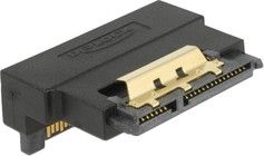 De-lock Adapter SATA 22 pin receptacle with latch to plug - angled down