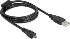 De-lock Delock Cable USB2.0 -A male to USB- micro B male 1m