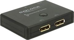 De-lock Delock DisplayPort 2 - 1 Switch bidirectional 4K 60 Hz