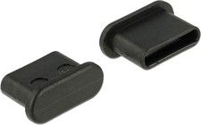 De-lock Delock Dust Cover for USB Type-C(TM) female without grip 10pcs, Black