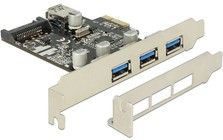 De-lock Delock PCI Express Karte > 3 x extern + 1 x intern USB 3.0 Typ-A Buchs