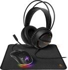 DELTACO GAMING 3-in-1 Lightweight Gaming kit, Headset, Mouse, Mousepad