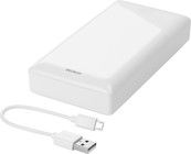 DELTACO power bank 20 000 mAh, 2x USB-A, Micro USB, safety features