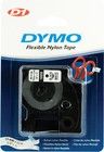 DYMO D1 mrktejp flex nylon 19mm, svart p vitt, 3.5m rulle