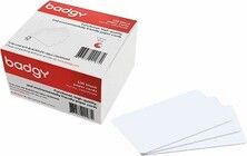 Evolis Badgy Badgy blank white 0,76mm thick paper cards (100)