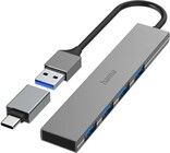 Hama Hubb USB-A 3.2 4x-Portar 5 Gbit/s USB-C-Adapter