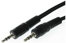 Qbulk 3,5mm Minijack Stereo Cable hane/hane, 2,5m, svart