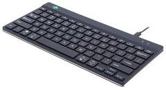R-Go Compact Break ergonomic wired keyboard, Black (German)
