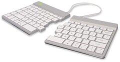 R-Go Split Break ergonomic wireless keyboard, White Nordic