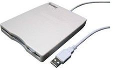 Sandberg USB Floppy Mini Reader, White/Grey