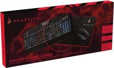 SUREFIRE KingPin Gaming Combo Set (Keyboard/Mouse/Mouse Pad)