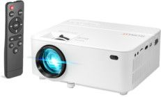 Technaxx Mini LED-projektor, 1800 lumen, 800x480, Full HD-std, 176",